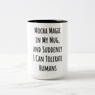 Zitat der sonnigen Redewendungen Zweifarbige Tasse