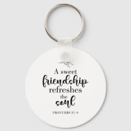 Zitat der "Sweet Friendship Bible Verse Hand Lette Schlüsselanhänger