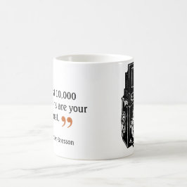 Zitat des berühmten Fotografen 3 Doppel-Objektive- Tasse