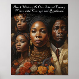 Zitat des Black History Month Poster
