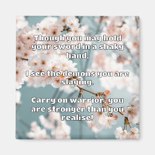 Zitat des Empath Warrior für positive Ermutigung Magnet