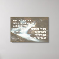 Zitat des hebräischen Propheten Amos Gerechtigkeit