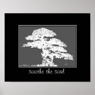 Zitat des Soul-Bonsai-Baumposters Poster
