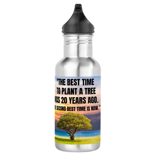 Zitat Edelstahlflasche (Rechts)