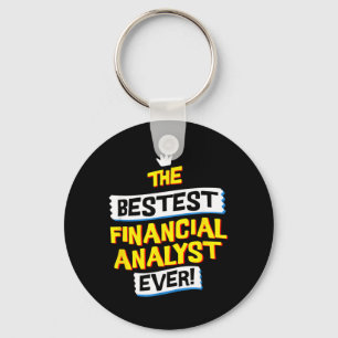 Zitat eines Finanzanalystenjobs lustig sarkastisch Schlüsselanhänger