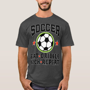 Zitat essen Dribble Kick Wiederholung T-Shirt