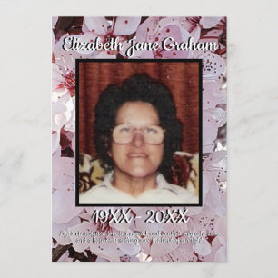 Zitat Foto Blüten Hintergrund Beerdigung Programm