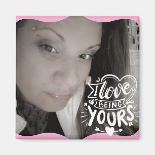 Zitat Foto Valentinstag Pink Magnet