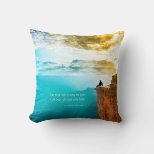 Zitat Friedrich Nietzsche Natur Abenteuer Natur Kissen