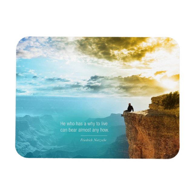 Zitat Friedrich Nietzsche Naturerlebnis Natur Magnet (Horizontal)
