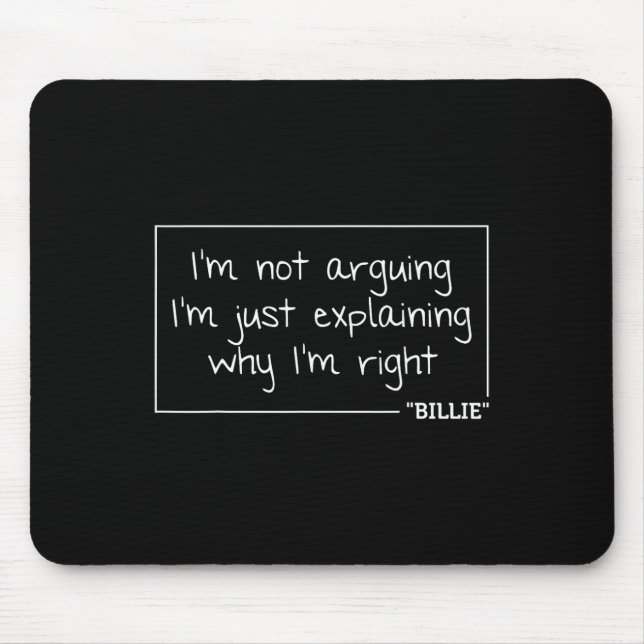 Zitat Funny Birthday Personalisierter Name Geschen Mousepad (Vorne)