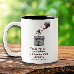 Zitat Funny Retro Spaß Vintag Elegante Zweifarbige Tasse