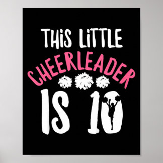 Zitat für 10-jährige Cheerleaderin Poster