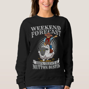 Zitat für ein Schafbustin auf einem Jugendrodeo Sweatshirt