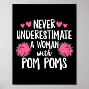 Zitat für eine Cheerleaderin für Frauen Poster