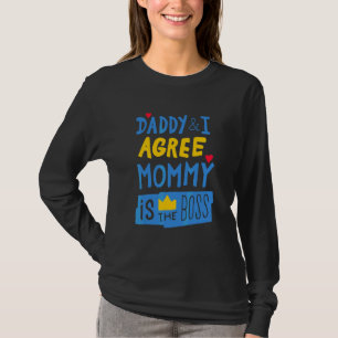 Zitat für Mama Papa und ich stimmen zu Mami ist de T-Shirt