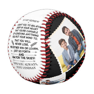Zitat für mein Nephew mit benutzerdefinierten 4 Fo Baseball