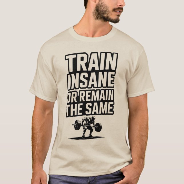 Zitat für Motivierend Gymnastik im Zug T-Shirt (Vorderseite)