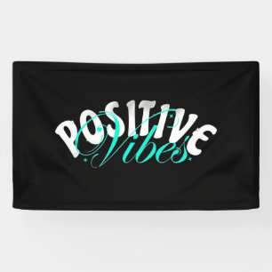 Zitat für positive Vibes Banner