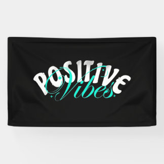 Zitat für positive Vibes Banner