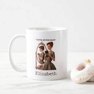 Zitat für Romantik-Liebhaber Buchliebhaber Kaffeetasse