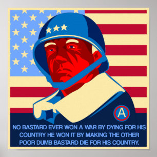 Zitat GENs Patton Poster