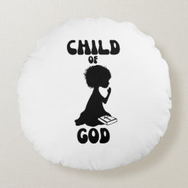 Zitat Gottes Kind Rundes Kissen