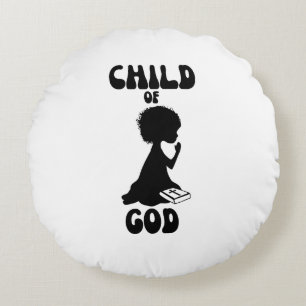 Zitat Gottes Kind Rundes Kissen