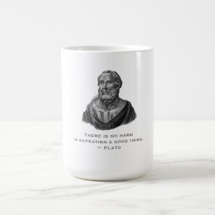 Zitat gute Tat Philosoph Plato Kaffeetasse