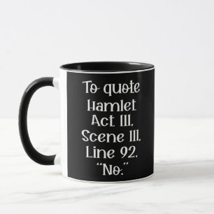 Zitat Hamlet Tasse