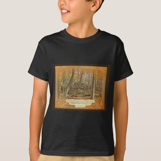 Zitat Herbst-WaldGeorge Washingtons T-Shirt (Vorderseite)