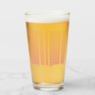 Zitat heute ist ein guter Tag pfirsichfarben und r Glas