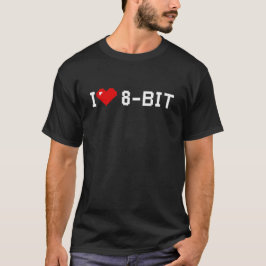 Zitat I love 8 Computerbit Retro Game Ordi T-Shirt