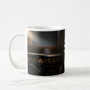 Zitat in einem leeren Theater anzeigen Kaffeetasse
