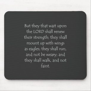 Zitat Isaiah 40 31 Mousepad