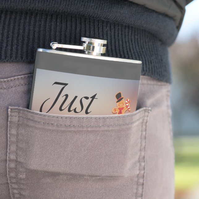 Zitat "Just Coffee", Flasche, Spaß, Urlaub Flachmann (Beispiel)