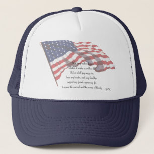 Zitat KRW J F Kennedy Truckerkappe