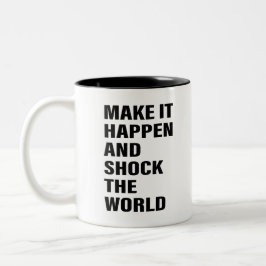 Zitat KunstErfolg Tipps Motivierend Kunst Wort Zweifarbige Tasse