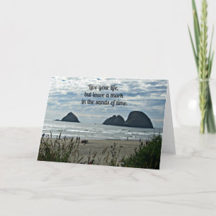 Zitat: Leben Sie Ihr Leben, aber verlass ein Zeich Karte