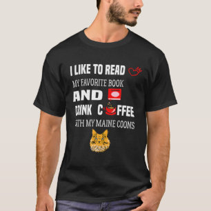 Zitat Lesen Sie mein Buch und trinken Sie Kaffee m T-Shirt