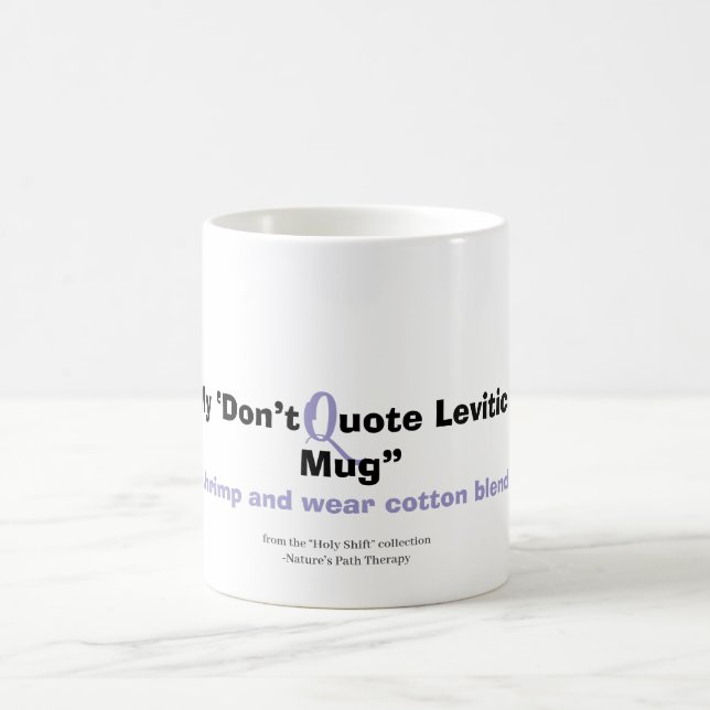 Zitat Leviticus bei mir nicht - Funny Mug Kaffeetasse (Mittel)