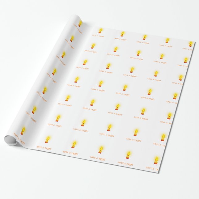 Zitat "Liebe und Licht" Geschenkpapier (Ungerollt)
