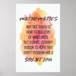 Zitat - Math Poster