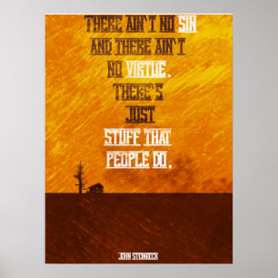 Zitat-Minimalistisches Plakat Johns Steinbeck
