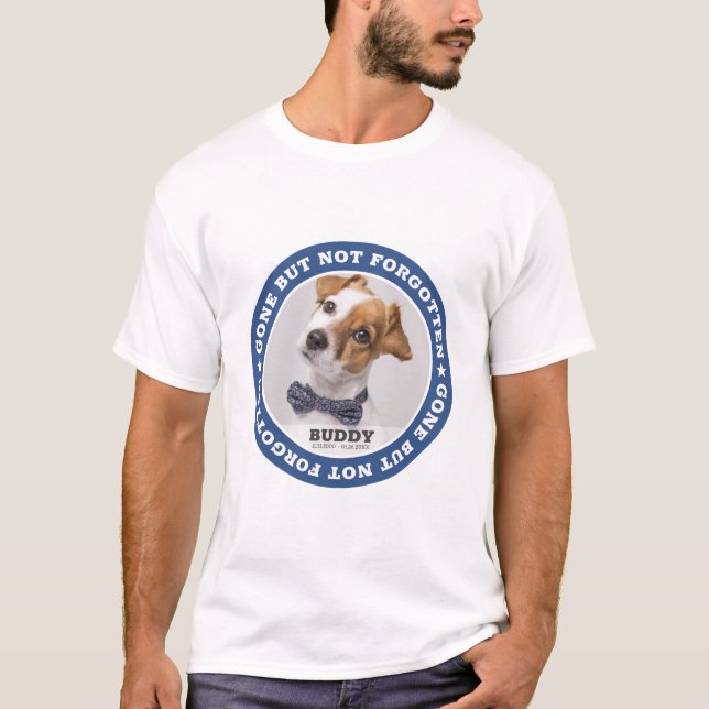 Zitat Modernes Foto-Beileid für Haustiere Achtung T-Shirt (Vorderseite)