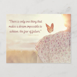 Zitat nach Karte Angst vor dem Scheitern