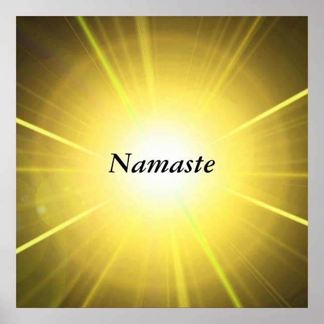 Zitat "Namaste" Poster (Vorne)