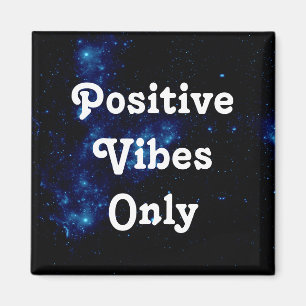 Zitat positive Bilder nur Galaxy Schwarz Blau Wei Magnet