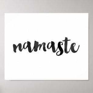 Zitat-Poster "namaste" Poster