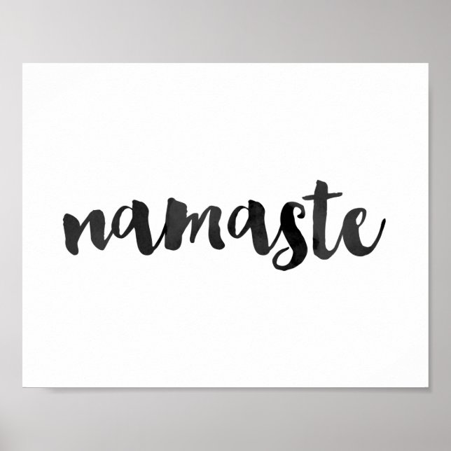 Zitat-Poster "namaste" Poster (Vorne)